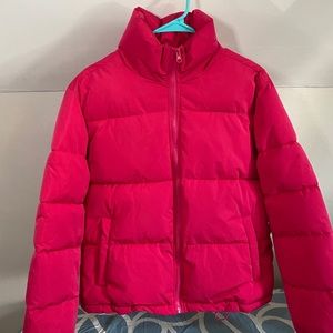 Forever 21 Pink Puffer Jacket